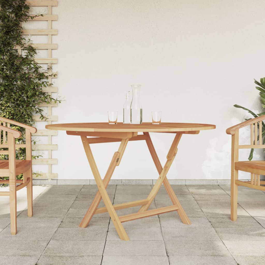 Table pliable de jardin ? 120x75 cm bois massif de teck - 2