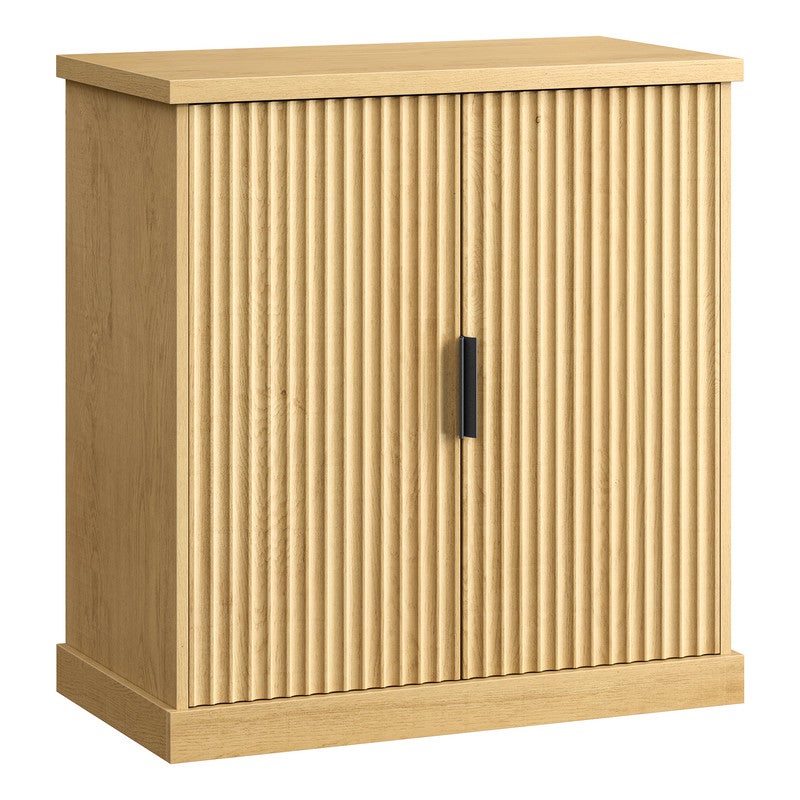 Buffet De Rangement HOMCOM 120x40x90 Cm - 3 Tiroirs, 2 Portes, étagères Réglables, Pieds Métal, Blanc