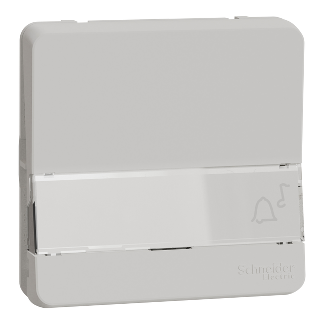 Bouton-poussoir porte-etiquette IP55 IK08 - Composable - Blanc - Mureva Styl