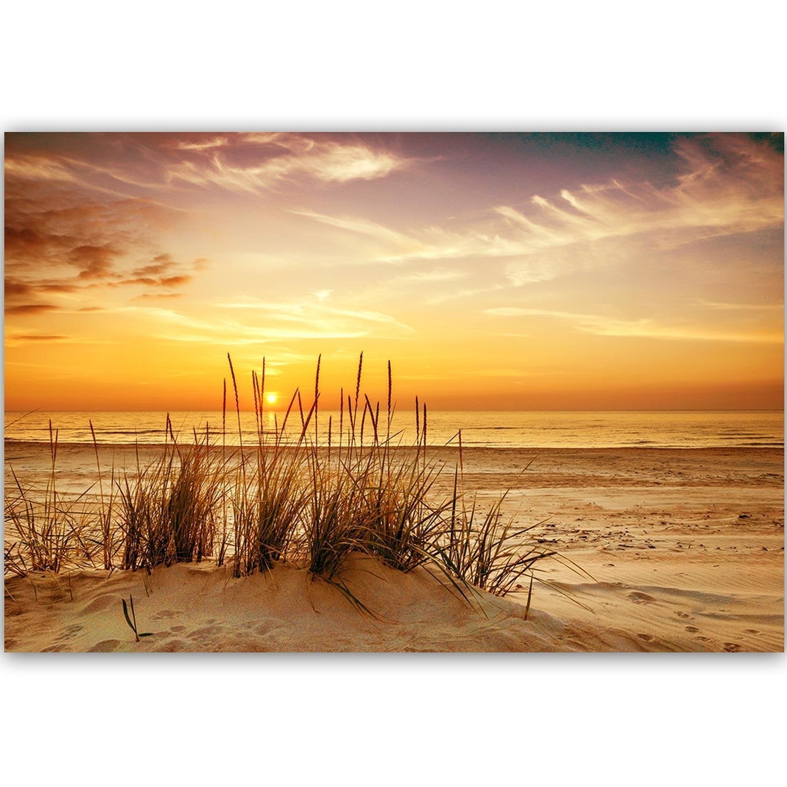 Tableau herbe sur la plage 3 - 90 x 60 cm - 2