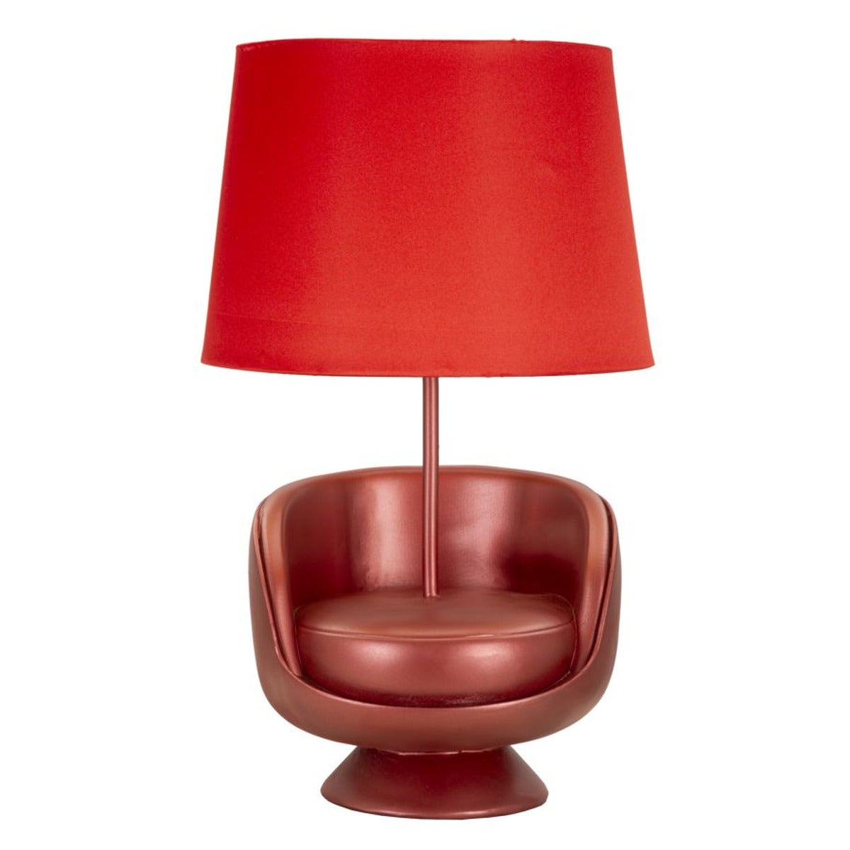 Lampa Stołowa Fotel 1, Poliżywica, Czerwony, Seven Design