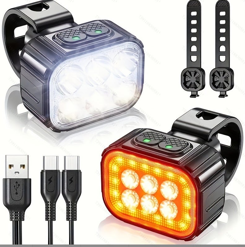 Éclairage Vélo LED Rechargeable | Avant, Arrière & Set Complet