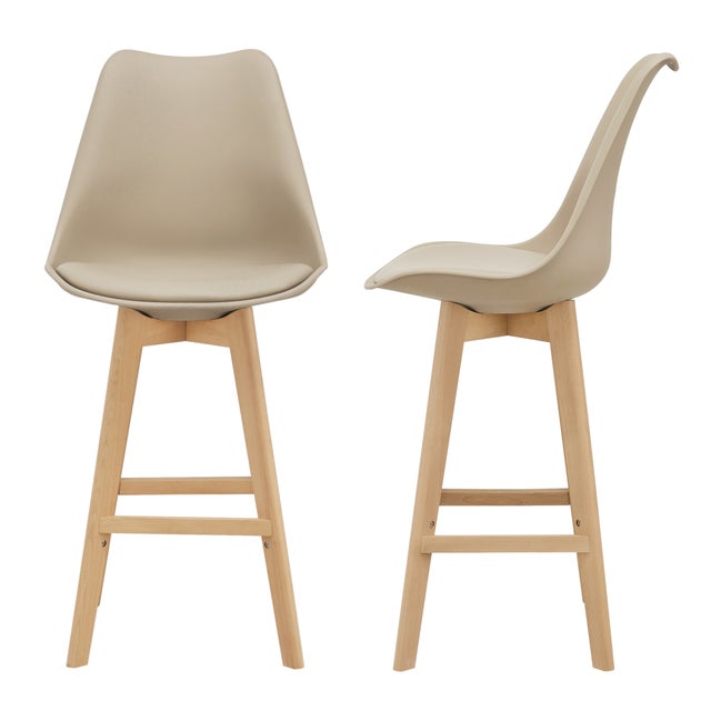 Tommychairs - Set 2 Sgabelli Per Cucina E Bar Moderni, Alti Con Robusta