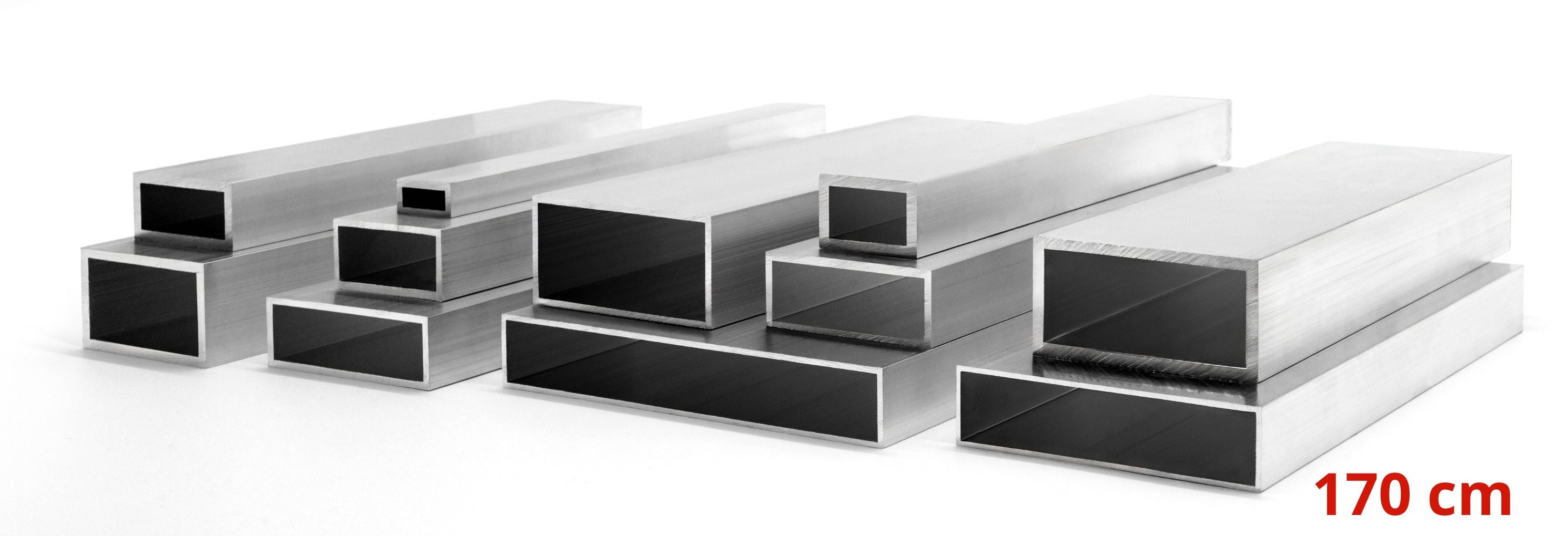 Profil Aluminiowy 40x15x2 mm 170 cm Rura Prostokątna Aluminium Na wymiar - 8