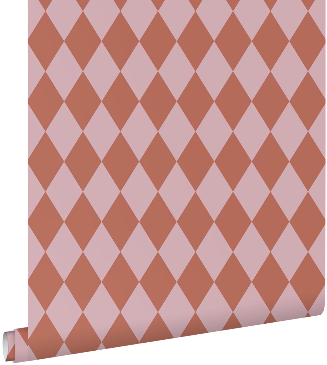 Tapeta diamenty terakoty różowej - 50 x 900 cm - ESTAHOME