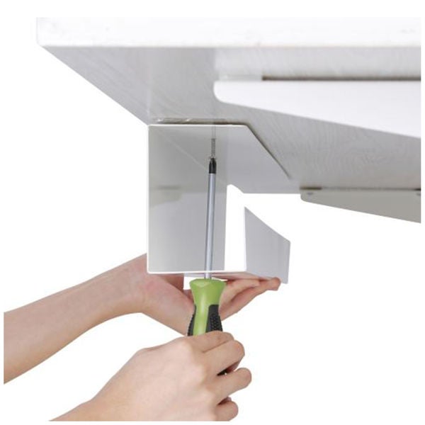 Canalina raccoglicavi per scrivania, Lunghezza 60cm, Nero - 3