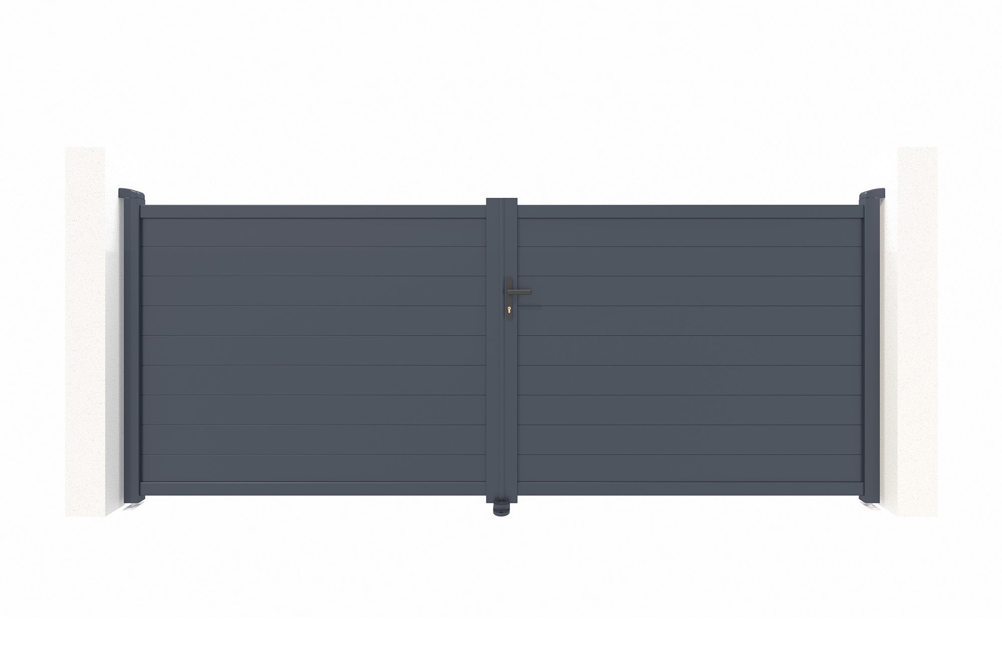 Portail battant motorisé 4m EIGER H.160cm + Motorisation TANKER B250 - 5
