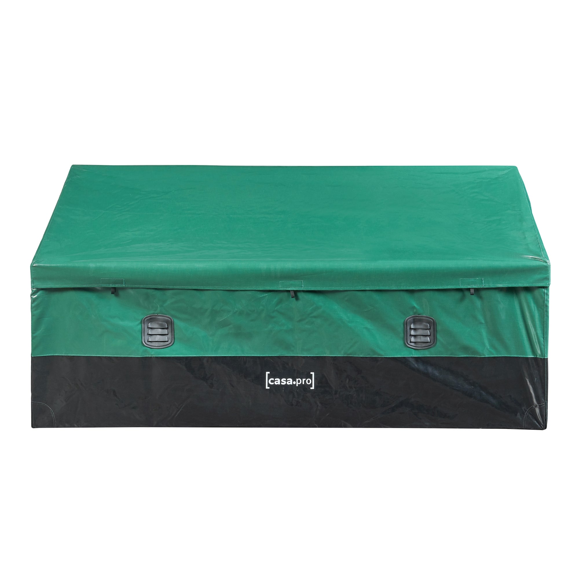 Caja de almacenamiento para exteriores Alanno de 560 L - Verde/Negro [casa.pro] - 6
