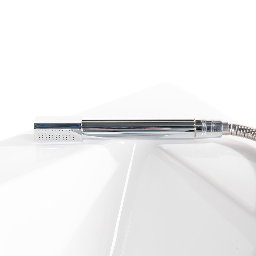 Home Deluxe - Whirlpool - LAGUNA M - Blanc, dimensions : 180 x 90 x 55 cm - avec radio, chauffage et luminothérapie I Baignoire d'angle pour 2 - 7