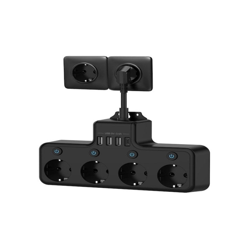 Prise murale Cbtx NextGen 4000 W 8 en 1 3 USB + Type-C Protection ...