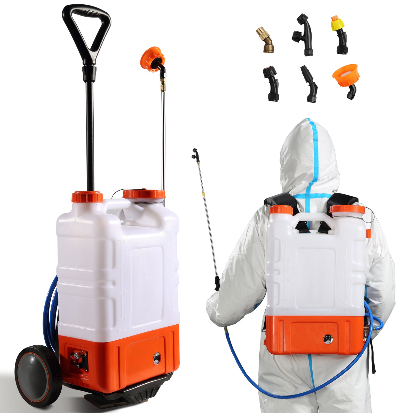 Pulvérisateur à dos SucceBuy 15 L pour jardinage, 0‑94 PSI, pulvérisation facile, confort maximal pour un usage prolongé - 3
