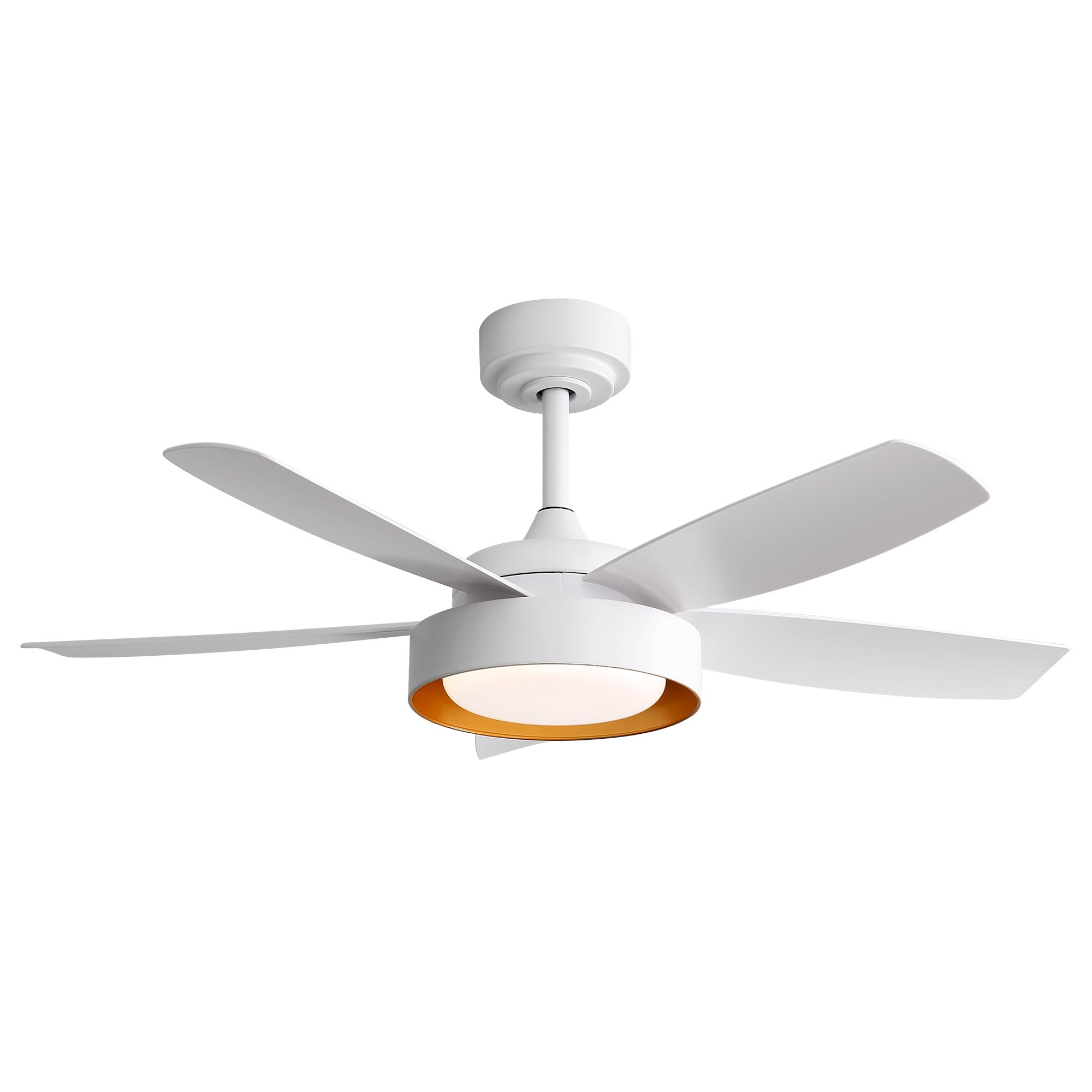 Nowoczesny wentylator sufitowy 42" z oświetleniem LED 22 W i pilotem zdalnego sterowania, funkcja odwracania, idealny do sypialni