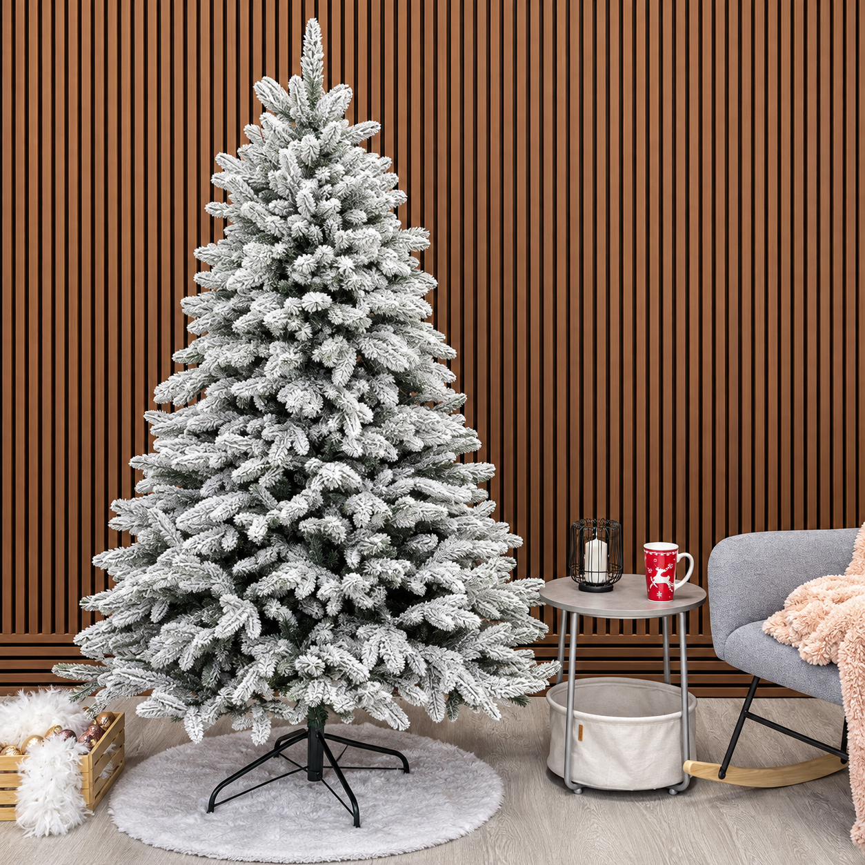 Brad artificial Christmas Deluxe, Laponia Select nins, integral 3D
