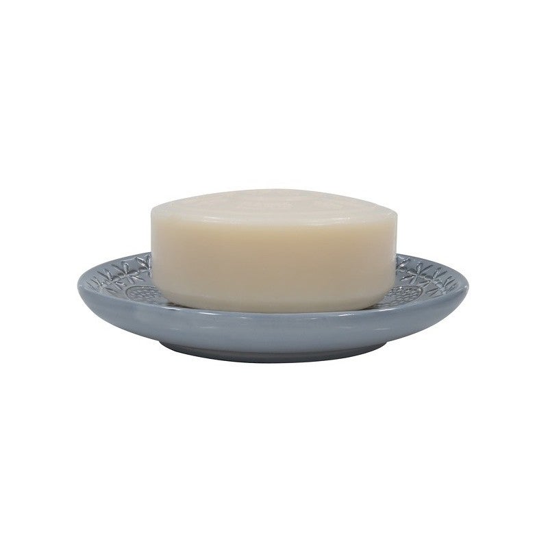Porte-savon élégant Gris Etna En Polyrésine - Pour Salle De Bain, Design Fonctionnel