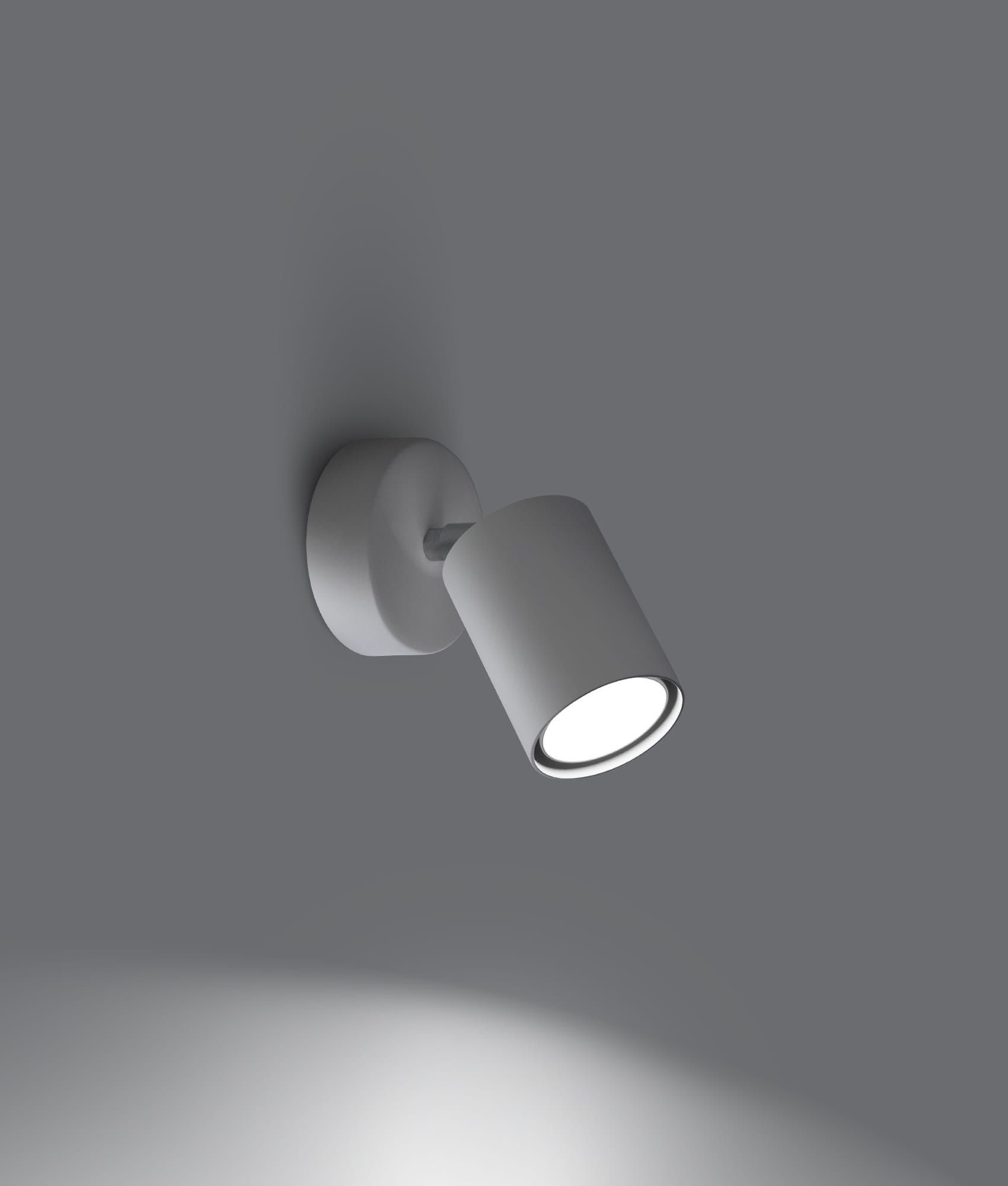 Kinkiet ścienny Lemmi biały chromowany 1xGU10x40W styl minimalistyczny wym: 18,5 x 8 x 8 cm metal IP20 Sollux Lighting - 3