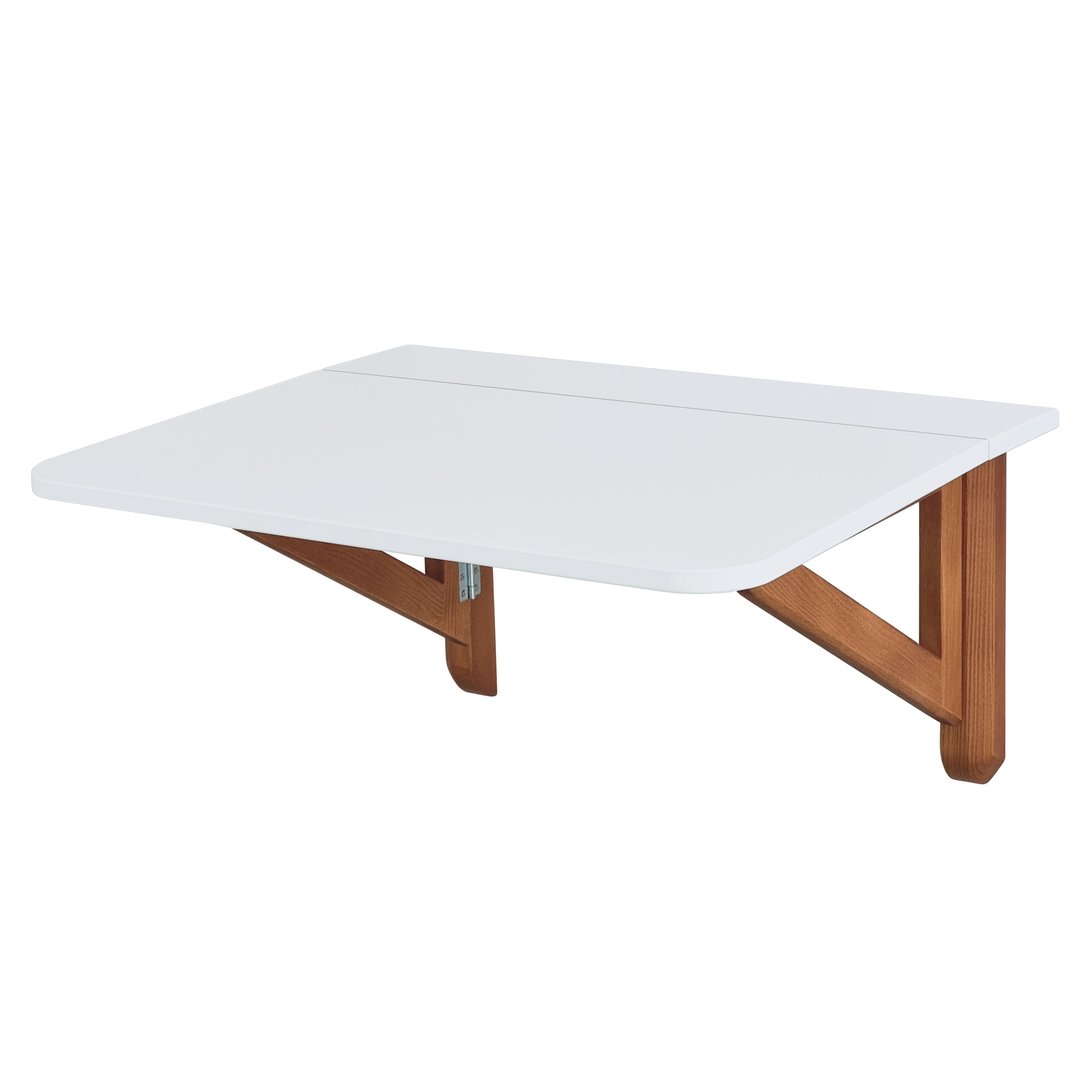 Table Murale Rabattable rectangulaire 60 x 70 cm Klapp, Blanc, chêne ...