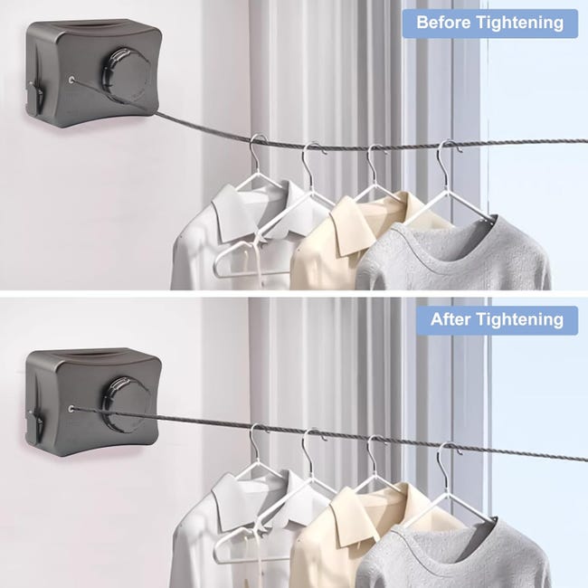 Stendibiancheria Retrattile JOOM | Doppia Corda | 4m | Per Interni - Foto 3