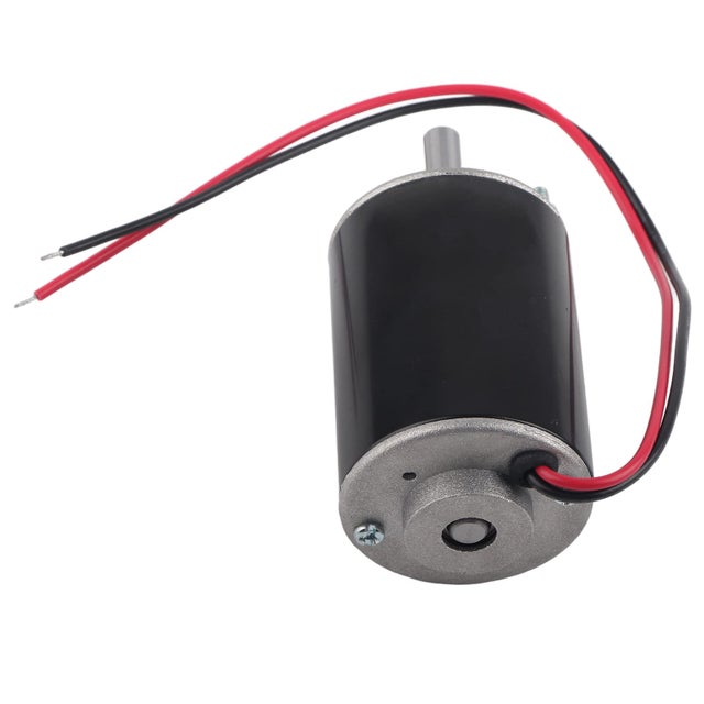 Motori elettrici ad alta velocità Motore CC a magnete permanente CW CCW Lunghezza albero 26 mm per tosaerba (12 V 3500 giri)