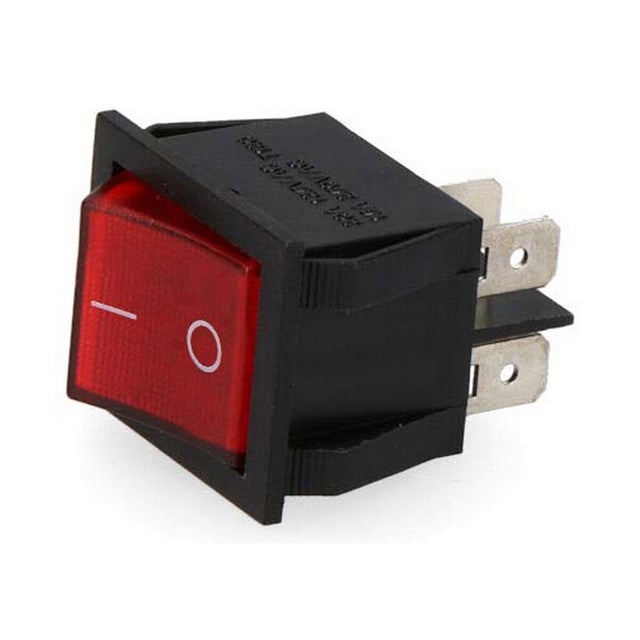 Interrupteur Rouge ON/OFF 2 Positions 4 Broches - Pour Pompe D'alimentation, Bouton De Contrôle