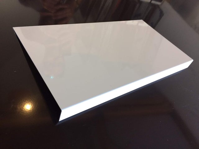Bande de rive Blanc Pur, RAL 9010, épaisseur 1,5 mm, 1 pli retour 2cm , Largeur 9 cm , Longueur 140 cm