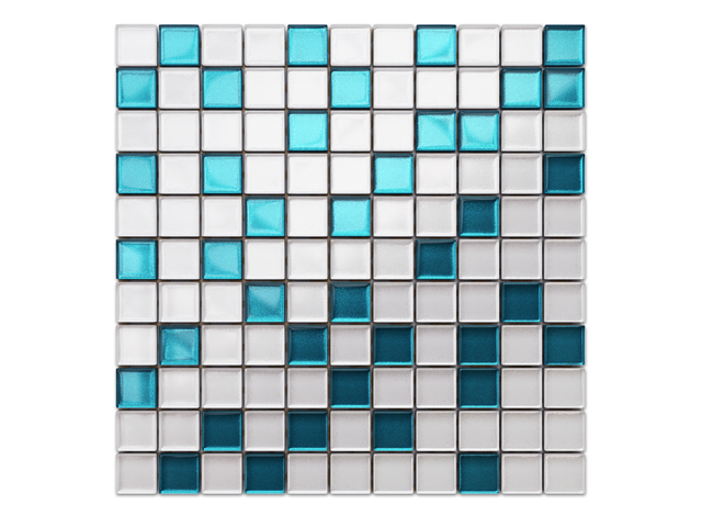 Mosaïque Céramique Blanc Crème Pour Cuisine/salle De Bain/sol - Réf. 22-0102-R10_b, 1 Plaque
