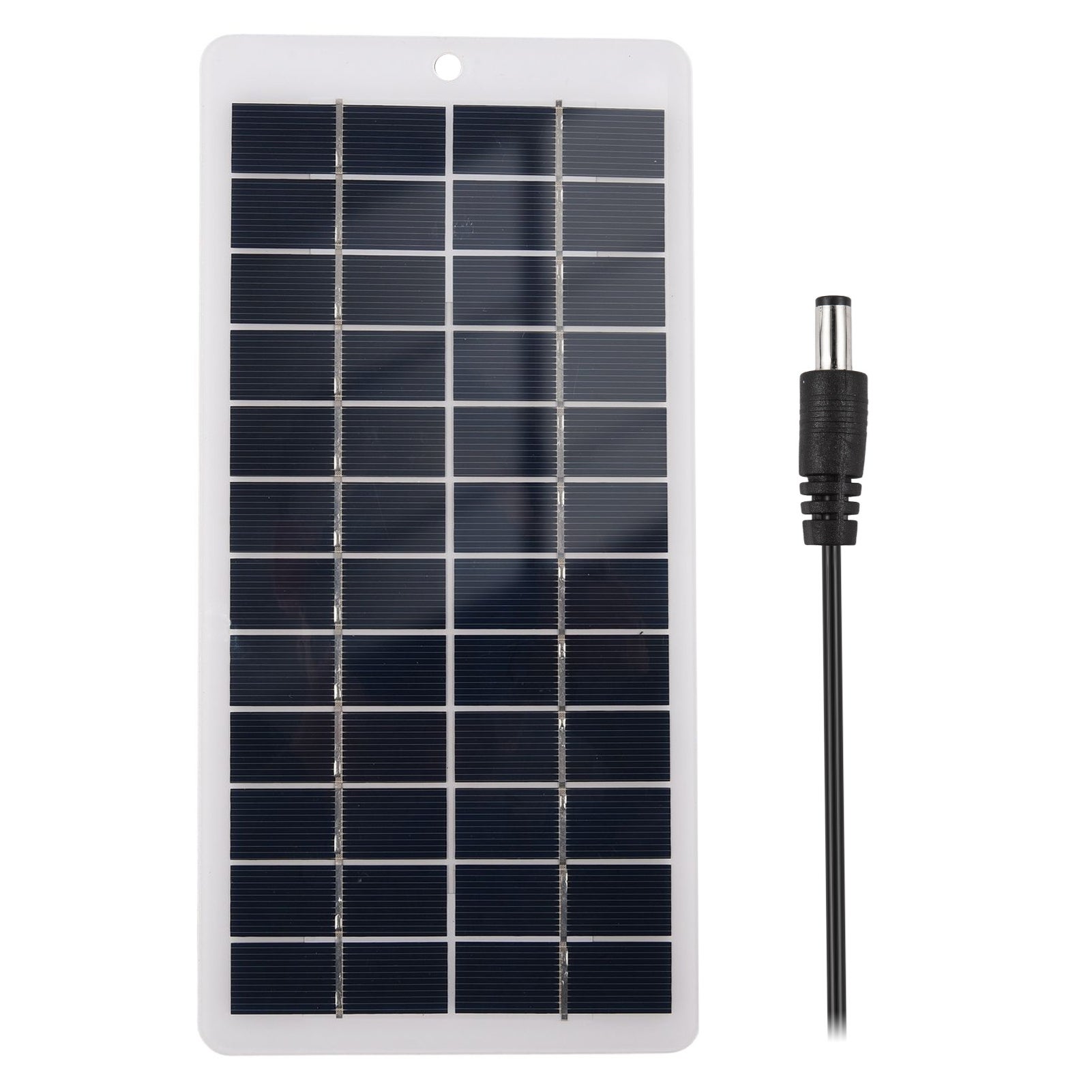 5W 12V polikrystaliczny panel słoneczny, miniaturowy moduł przenośny o wysokiej wydajności z portem DC