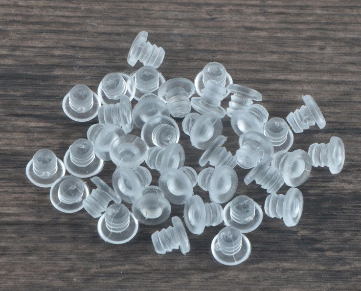 8.5mm 20x Amortisseur de porte butée silicone transparent butoir meuble placard cuisine - 3