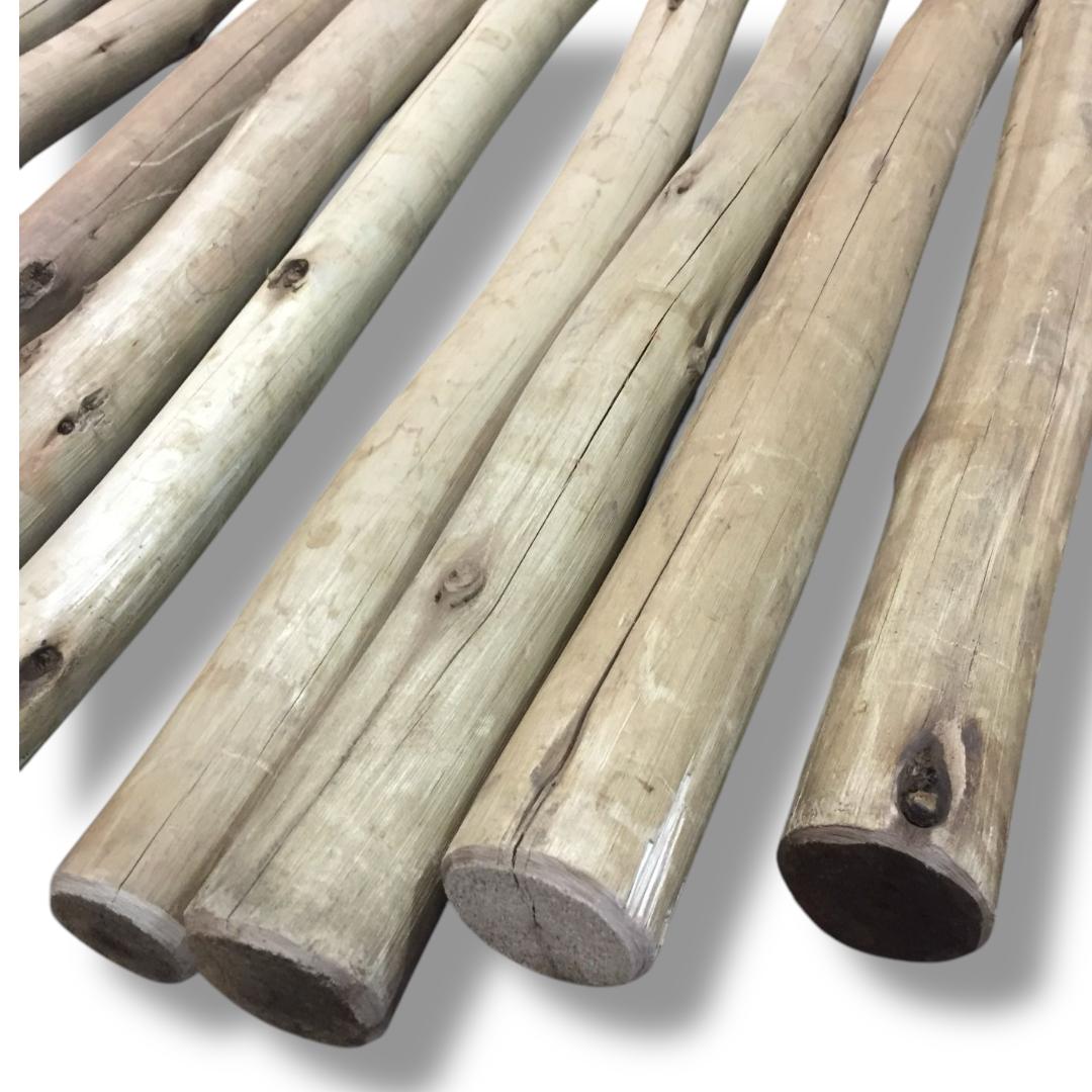Opakowanie 10 szt. impregnowanych tyczek eukaliptusowych ø 2-5 cm x 2,40 m