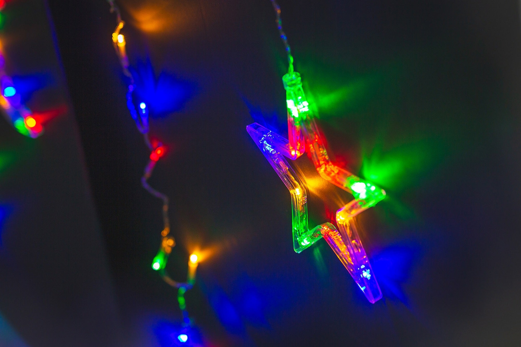 Kurtyna 72 LED księżyc gwiazda choinka Corciano - 3
