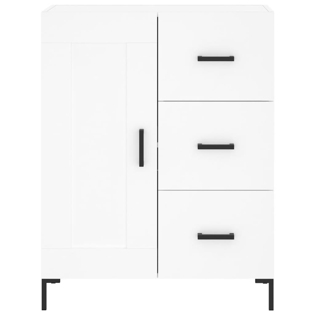 vidaXL Buffet haut Blanc 69,5x34x180 cm Bois d'ingénierie - 8