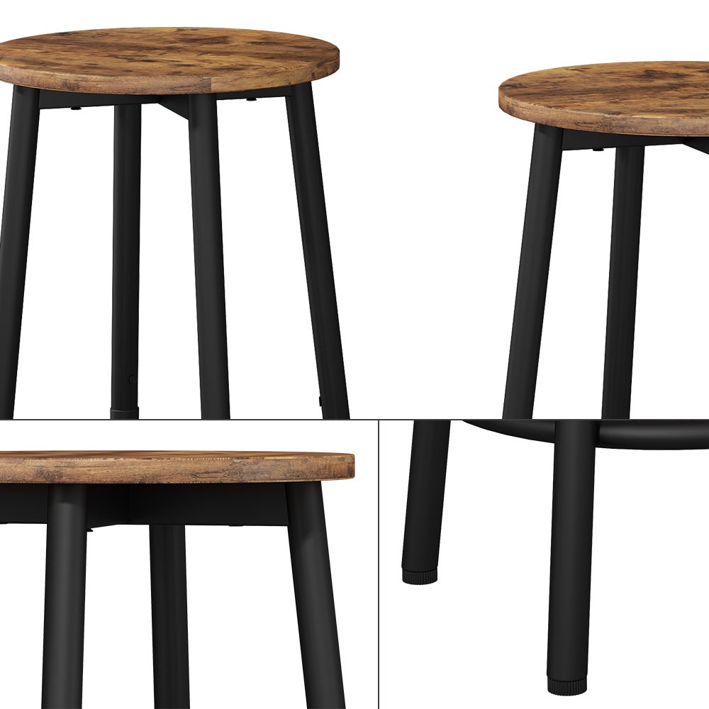 Vicco Stołek barowy zestaw 2 Edmonton, Rustykalny dąb, 31.5 x 64 cm 2 części - 6