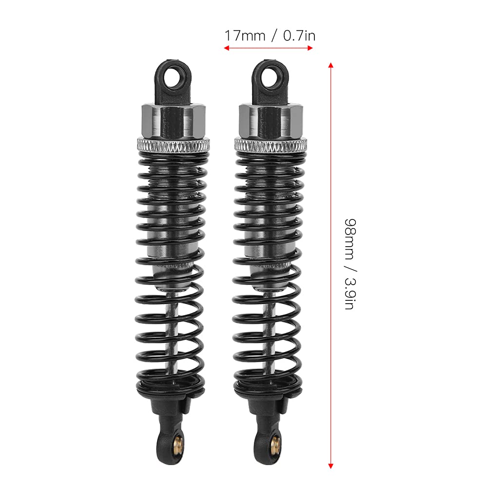 pezzi 98mm Ammortizzatore Ammortizzatore Adatto 1/10 94106 94107 94166 94170 RC Car (Colore Personalizzato) - 8