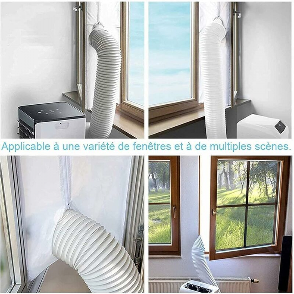 Kit de vedação para ar condicionado portátil (400 cm x 40 cm) para portas e janelas. Isolamento térmico e refrigeração. - 3