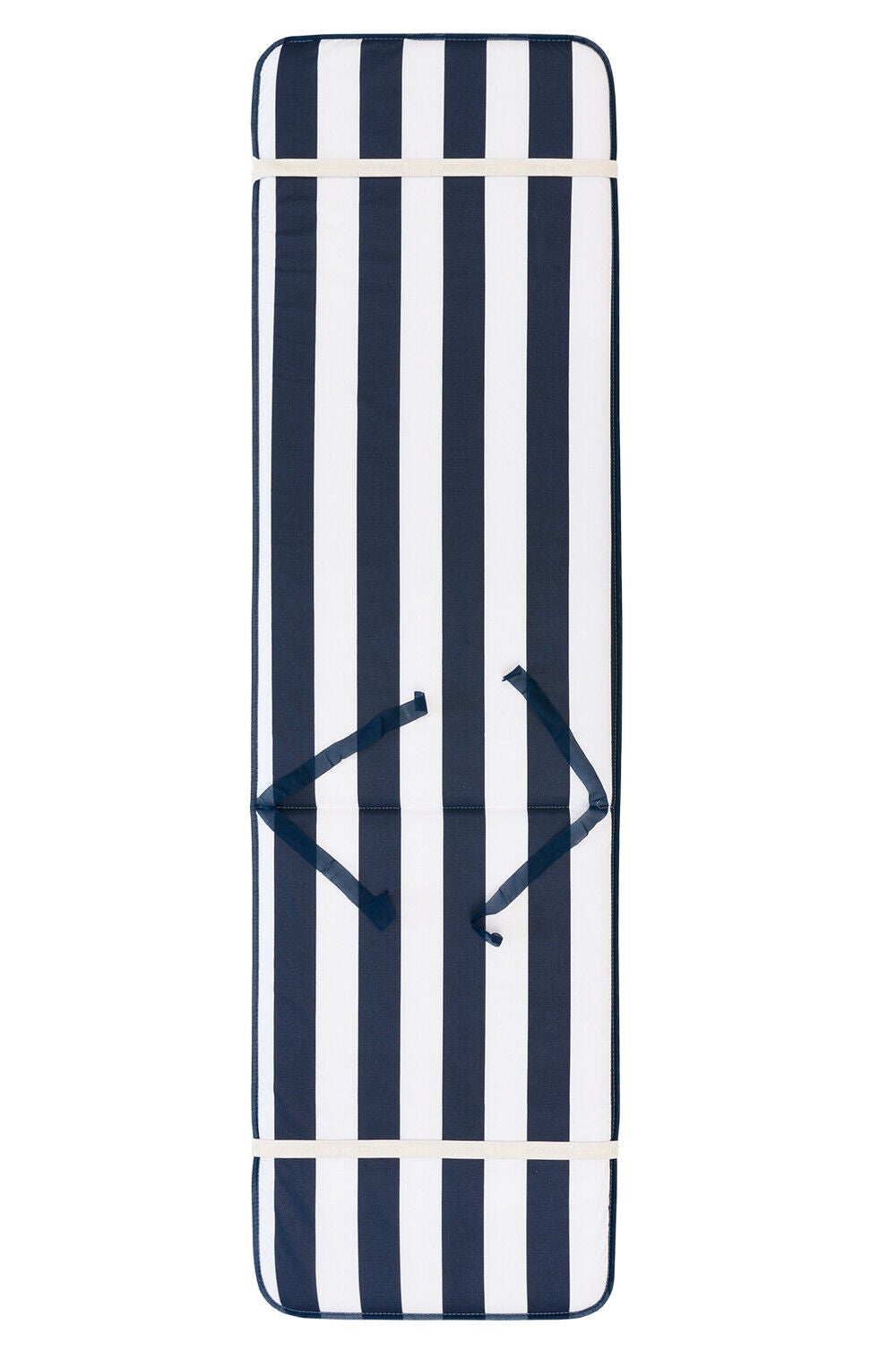 Coussin de Transat Pliant Douce Housse de Place Chaise longue Motif rayé Bleu - 5