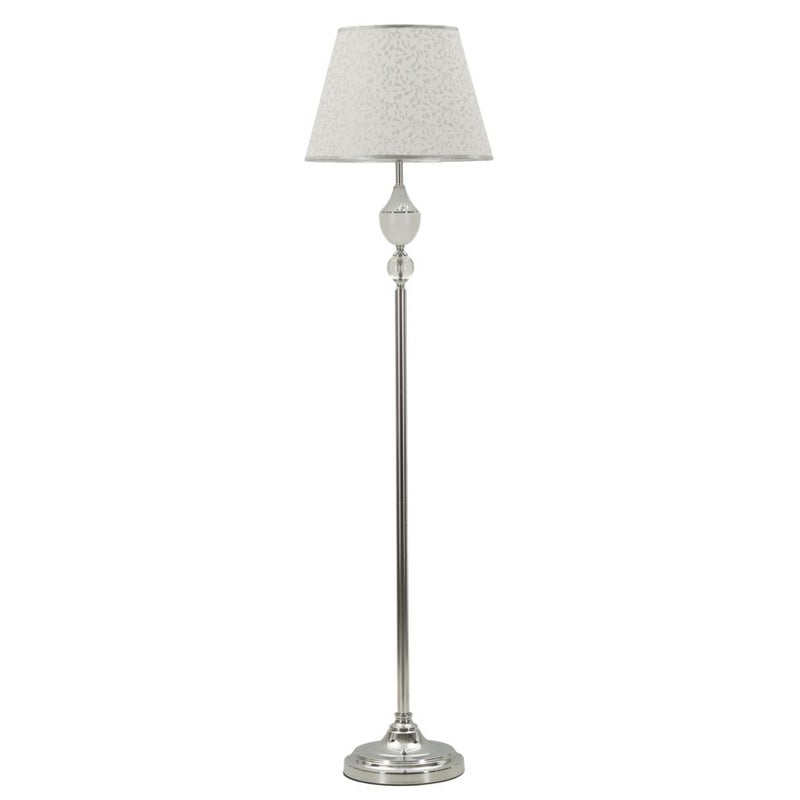 Lampa Podłogowa MF906, Tkanina, Srebrny, Seven Design