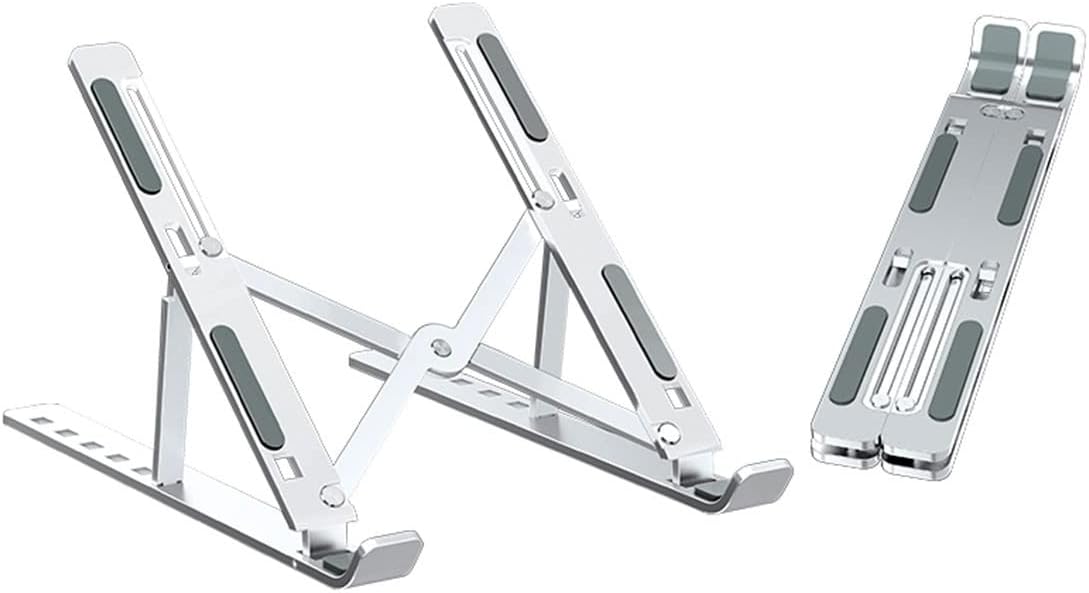 Podstawka pod laptopa, regulowane poziomy – aluminiowa podstawka pod komputer – pasuje do laptopów o przekątnej 10–15,6 cala