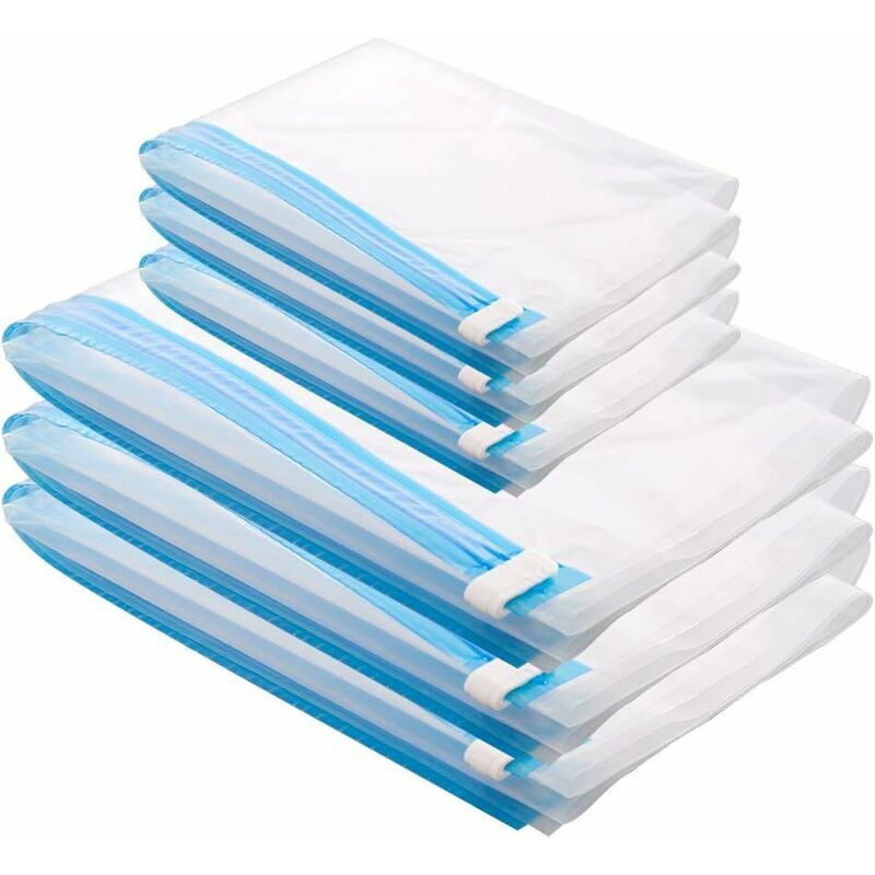 Organisateur Auto-Compressible Gris 54x42x25cm - Pour Vêtements, Couettes, Gain De Place Valise