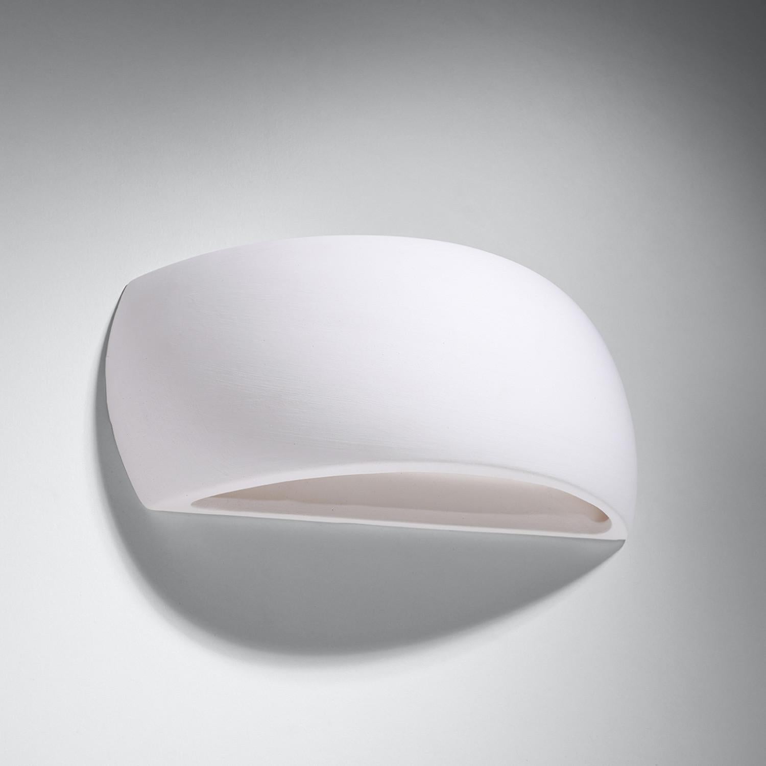 Kinkiet ścienny Pontius biały 1xG9x40W wym: 13 x 32 x 9 cm ceramika / gips IP20 Sollux Lighting