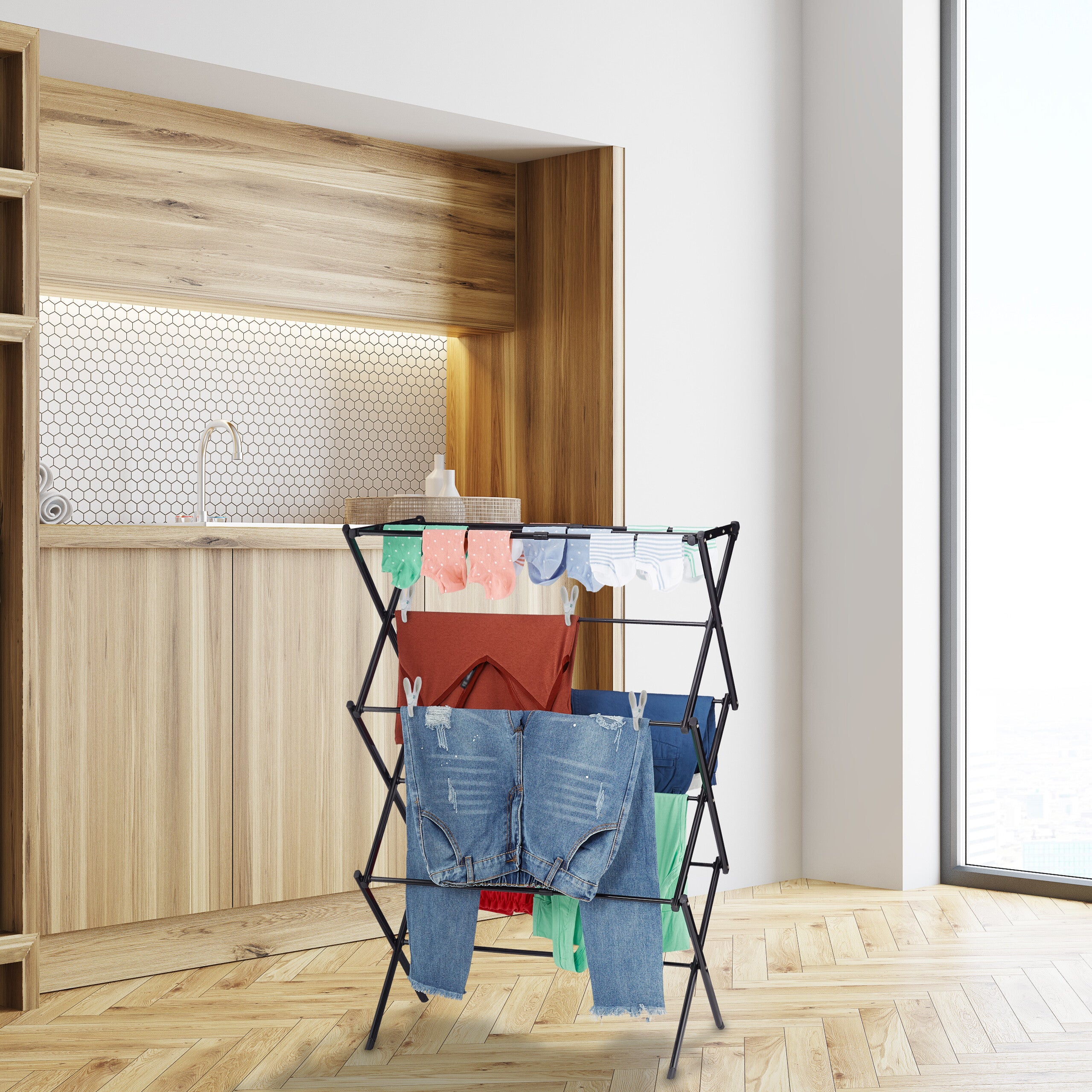 Clothes Drying Rack Mulig Ikea Tendedero Pared Plegable Tendederos