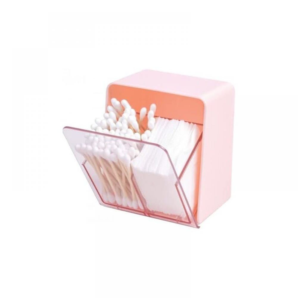 Boîte à Cotons Et Cotons-tiges Terracotta Avec Couvercle Bambou - TENDANCE