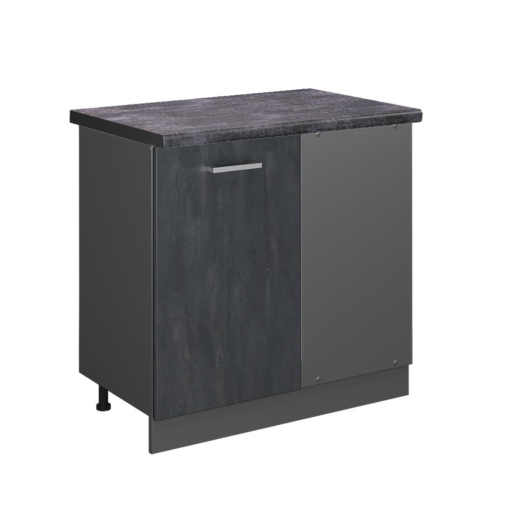 Vicco Szafka narożna R-Line, Czarny beton, 86 cm BP Antracyt