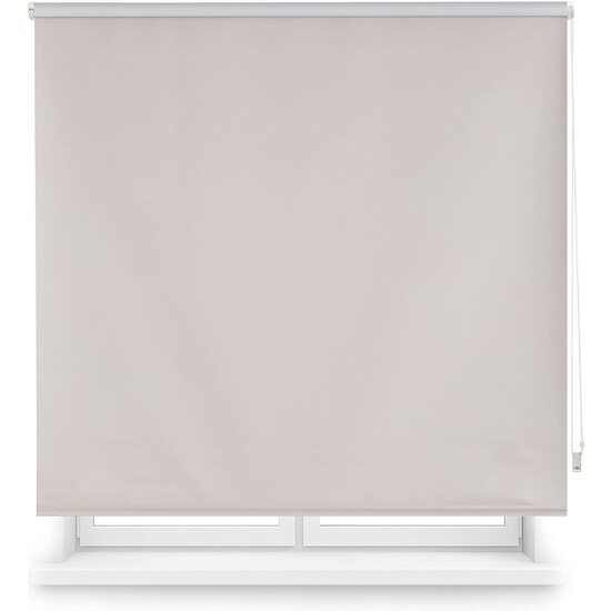 Blindecor   estor enrollable opaco liso - medidas estor: 120x230 - medidas tela estor: 117x225 - estor gris plata