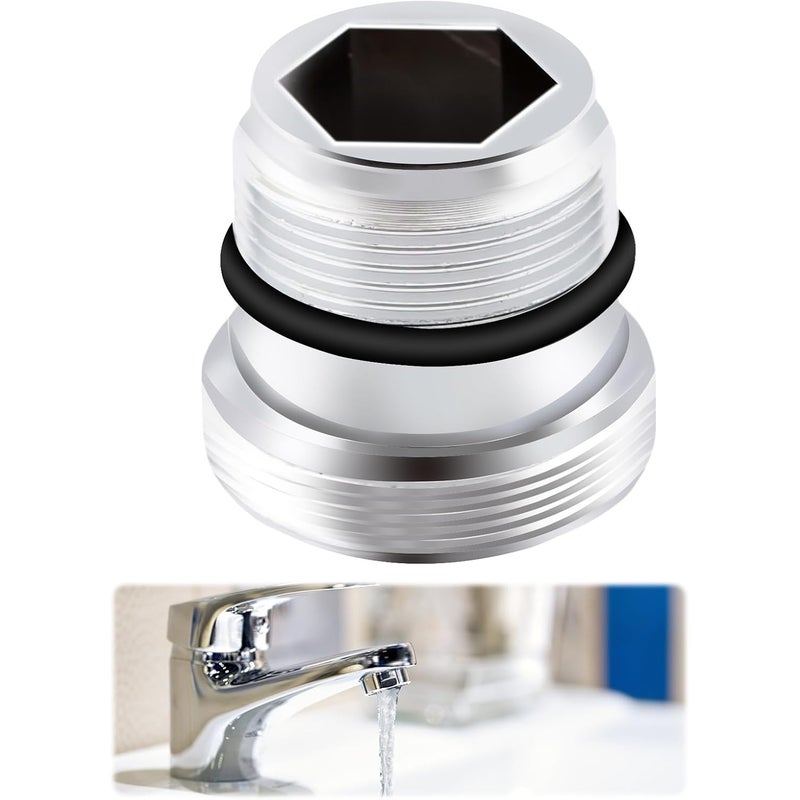 Adapter z kranu mieszającego M18,5 do M22, metalowy łącznik do kranu, umożliwiający podłączenie perlatorów do kranu