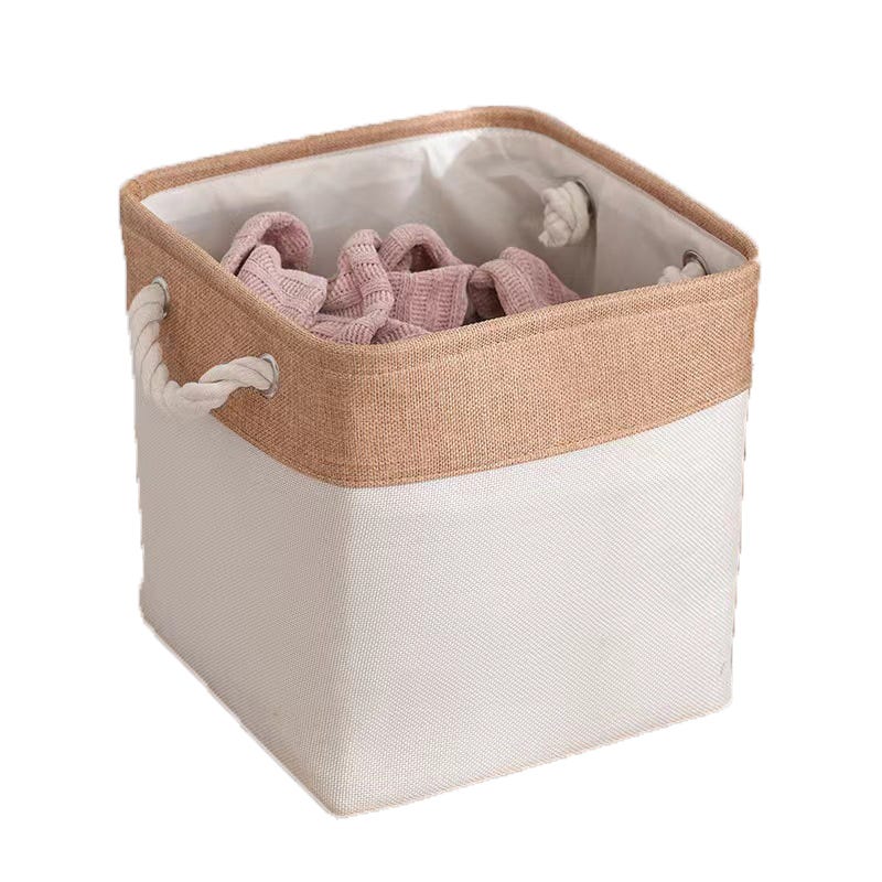 ICERZCZ 4 Cestini Portaoggetti In Corda Di Cotone Intrecciato Per Scaffali - Nero Sfumato E Iuta, 31,8 X 23,1 X 22,9 Cm - Organizer Per Libri, Asciugamani E Giocattoli