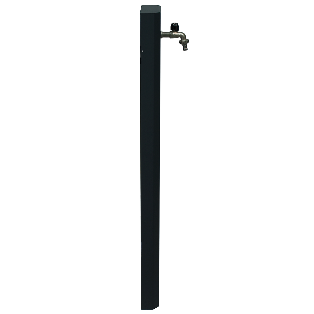 Fontaine murale de jardin en acier anthracite avec robinet – H 100 cm - 4
