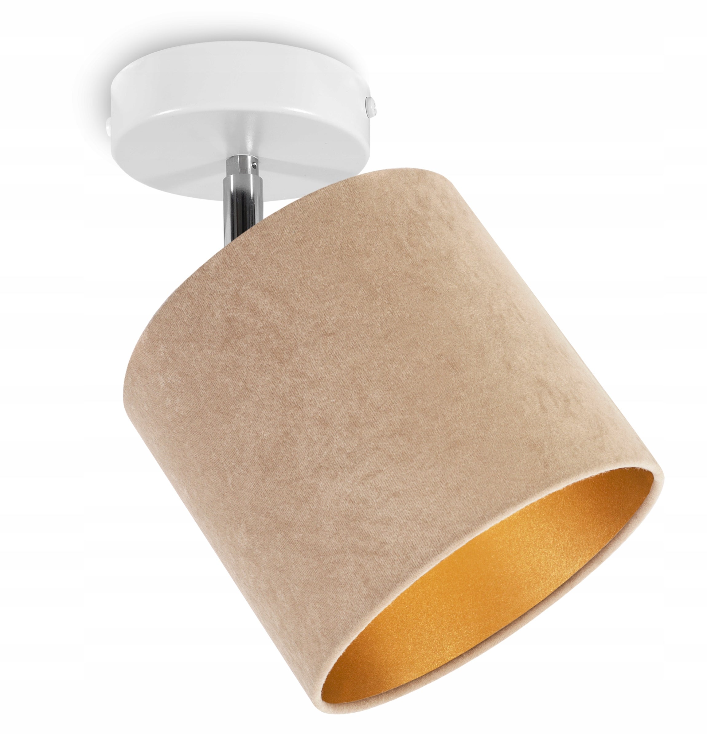 Lampa kinkiet ścienny Mediolan boho 1xE27 klosz owalny biały Light Home LH