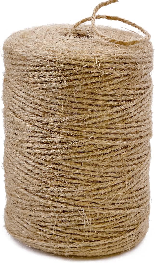 Naturalna lina jutowa 3 mm x 200 m, idealna do prac ogrodniczych, projektów DIY i ręcznych drapaków dla kotów
