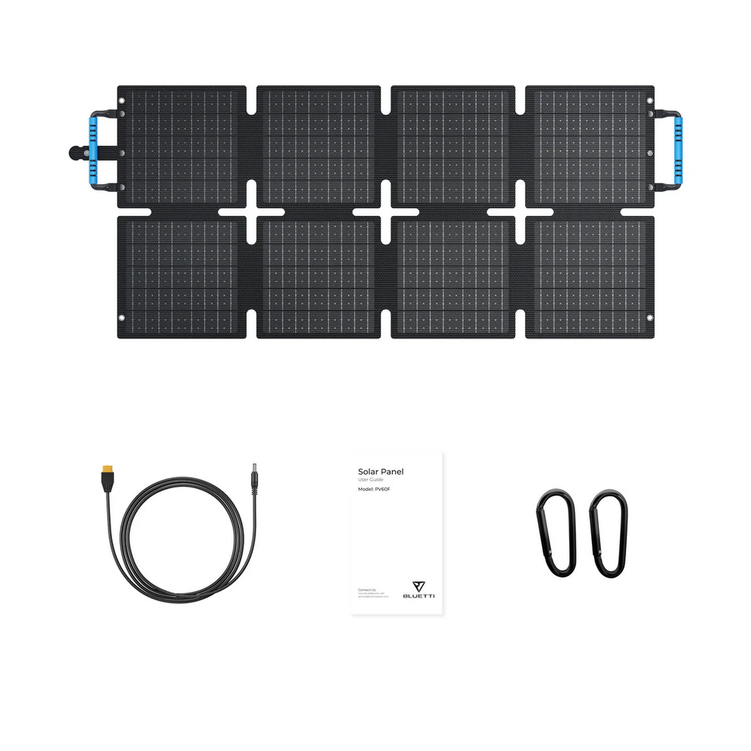 BLUETTI Painel Solar 60W, para Estação de Energia Portátil Elite 10, Elite 30 V2,AC2A, telemóvel, Carregador Solar Dobrável para Caminhadas e Campismo - 9