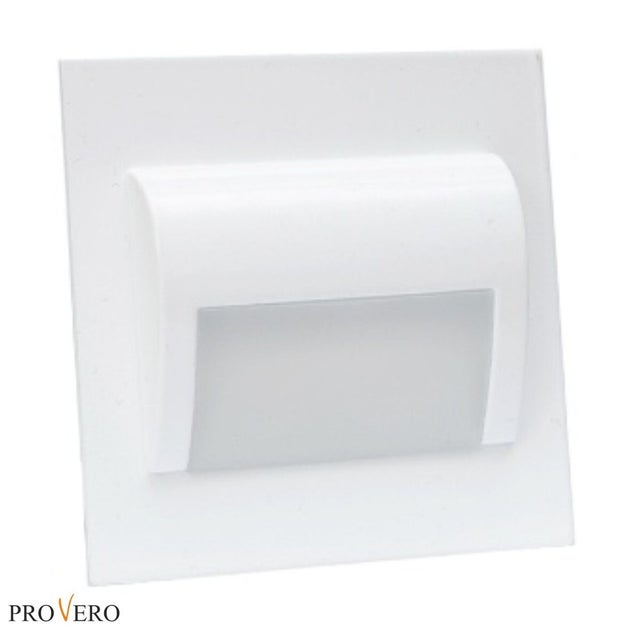 Oprawa schodowa wpuszczana Decorus biała LED 1.2W 6500K 100lm wym: 2,8 x 7,3 x 7,3 cm kwadratowa IdeaLED