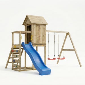 Casetta Gioco Con Scivolo E Dondolo Per Giardino – Crea Il Tuo Parco Giochi! (nexosp1)